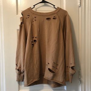 Aerie Distressed Sweater